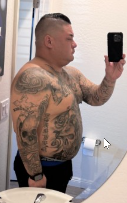 Dom before &mdash; fat loss transformation